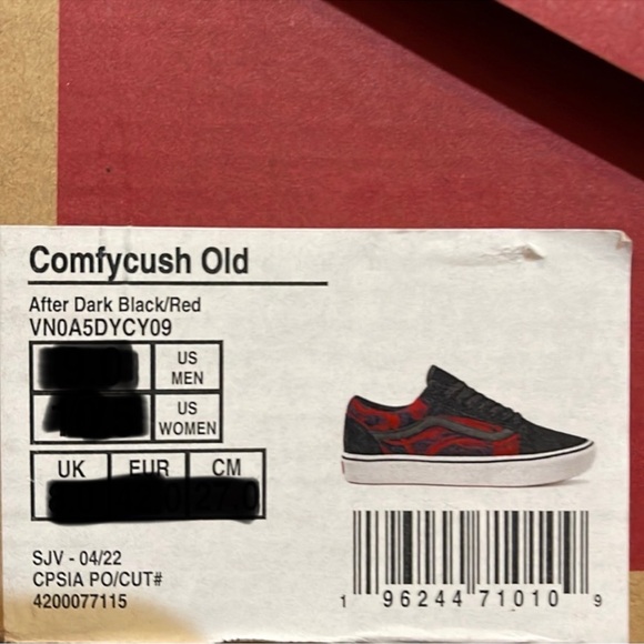 Vans Comfycush Old School 
After Dark Black/Red
VNOA5DYCY09
WMNS sneakers - Picture 16 of 16